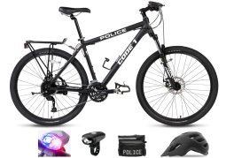 CODE BIKES - Code 1 Police Mountain Bike with Lights Bag and Helmet