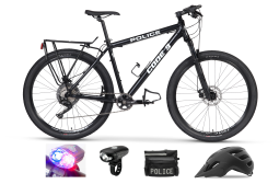 CODE BIKES - Code 3 Police Mountain Bike 1 x 12 with Lights Bag and Helmet