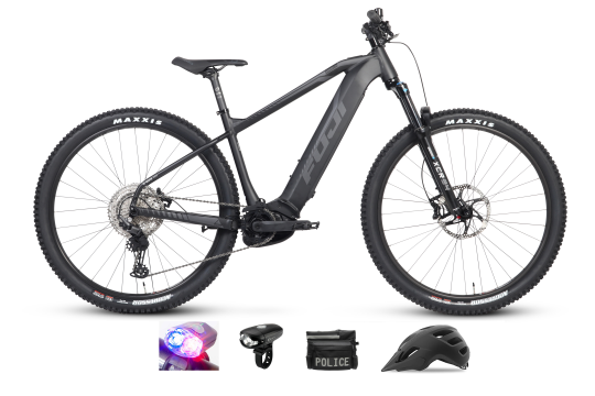 Fuji Ambient EVO 29 1.3 LE Police E-Bike with Rack, Lights Bag and Helmet