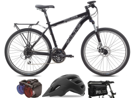 Fuji Patrol 27.5" Police Bike with Lights Bag and Helmet