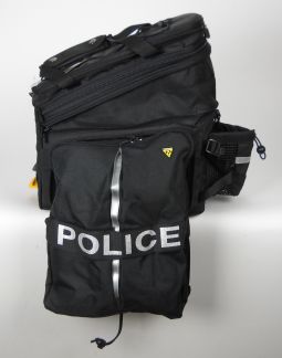 Topeak MTX DXP Trunk Bag with Panniers and POLICE Decals